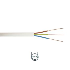 Time 6193B White 3-core Cable 2.5mm² x 100m