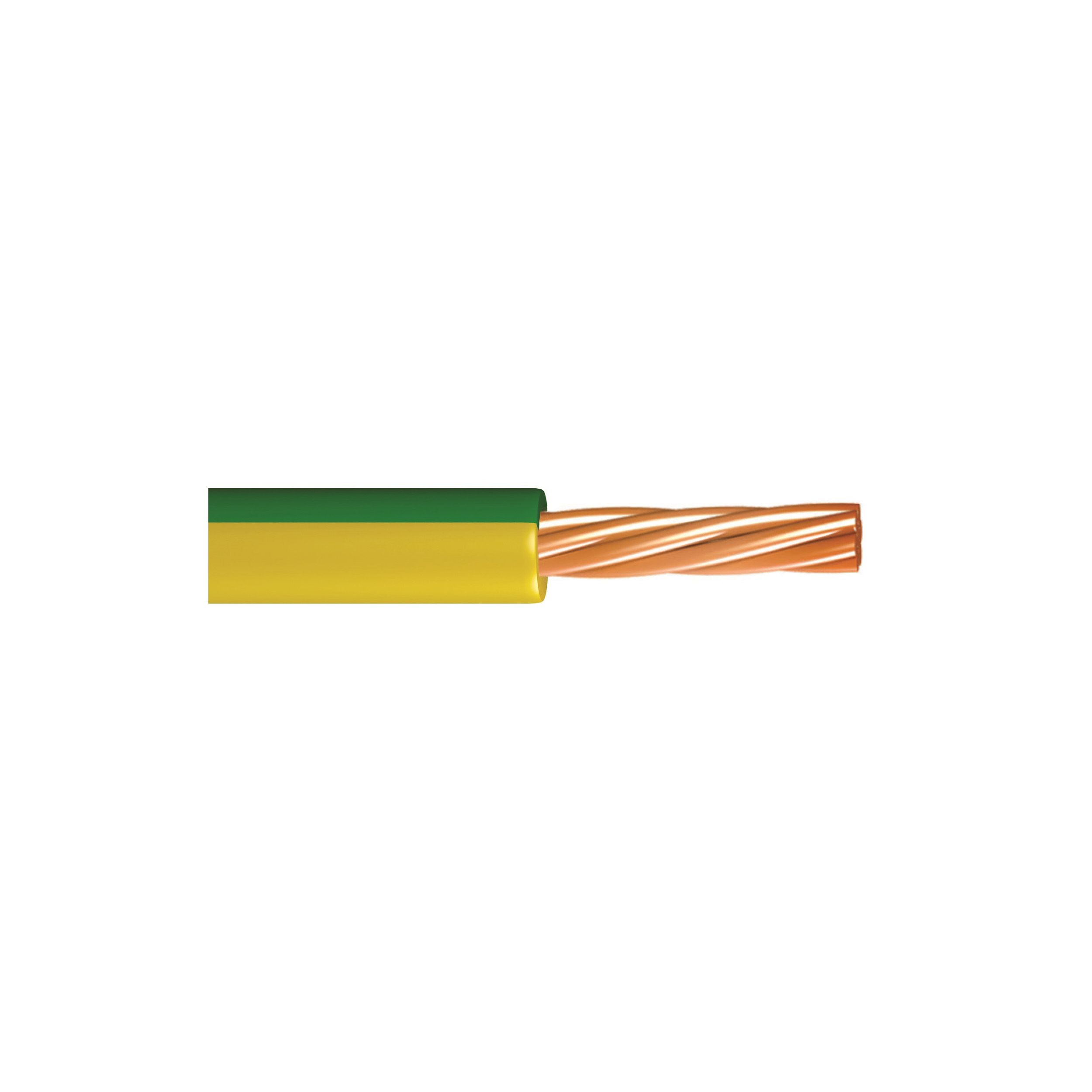 PIRELLI 4MM GREEN/YELLOW Single Core Earth CPC 6491X Cable - Per Metre £1.16 - UK