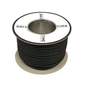 Time Black 3-core Flexible Cable 1.5mm² x 25m