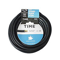 Time Black 3 core Multi-core cable 10m