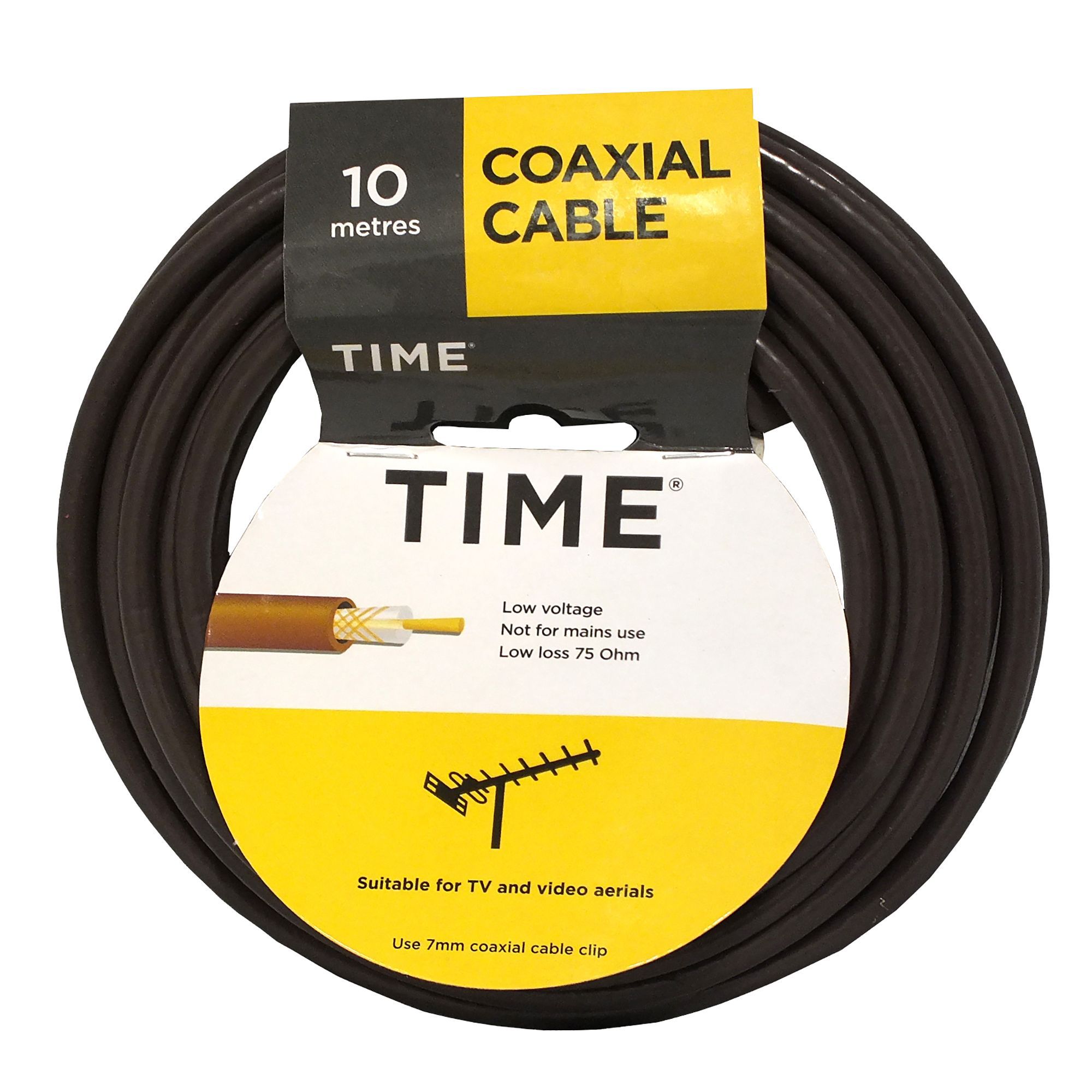 Time Brown Coaxial cable, 10m