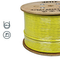 Time Cat 6a Yellow Ethernet cable, 305m