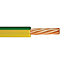 Time Green & yellow 1-core Cable 4mm² x 5m