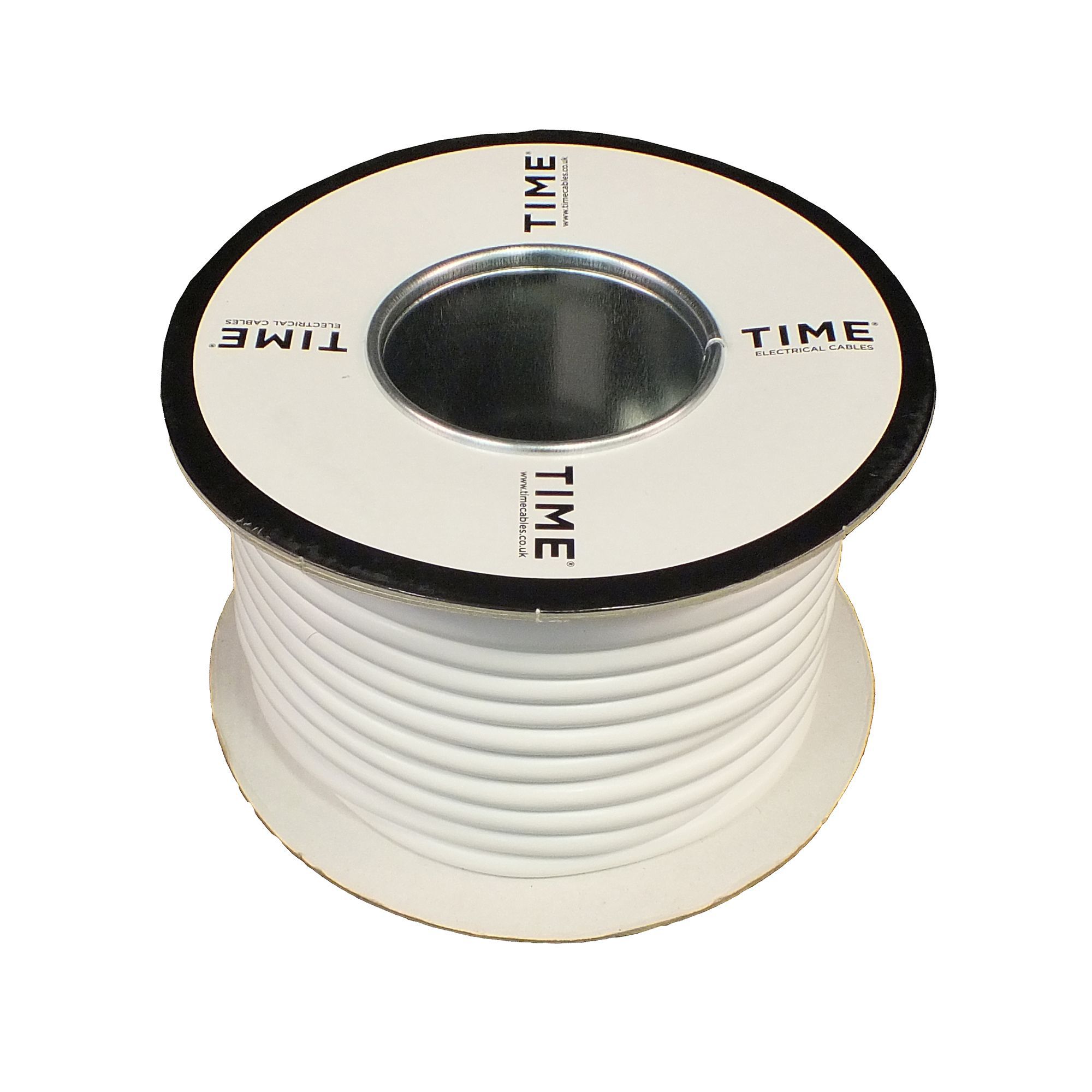 Time White 5-core Flexible Cable 1mm² x 25m