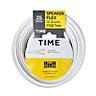 Time White Speaker cable 0.2mm² x 25m