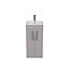 Timsbury Gloss Grey Freestanding Cloakroom vanity unit & basin set (W)40mm (H)85mm