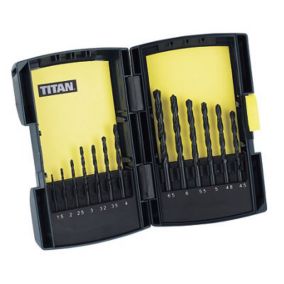 Titan 13 piece Round Twist Drill bit set