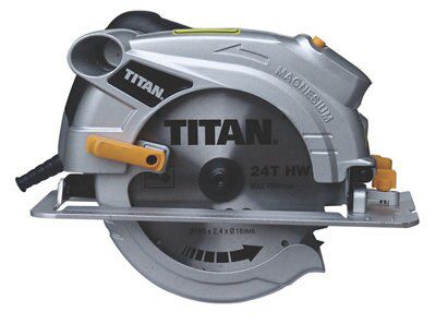 Titan 1500W 230V 190mm Corded Circular saw TTB286CSW