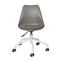 Tivissa Grey Office chair (H)820mm (W)480mm (D)560mm