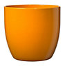 Tiwlip Glazed Orange Ceramic Plant pot (Dia)23cm