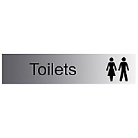 Toilets Self-adhesive labels, (H)50mm (W)225mm
