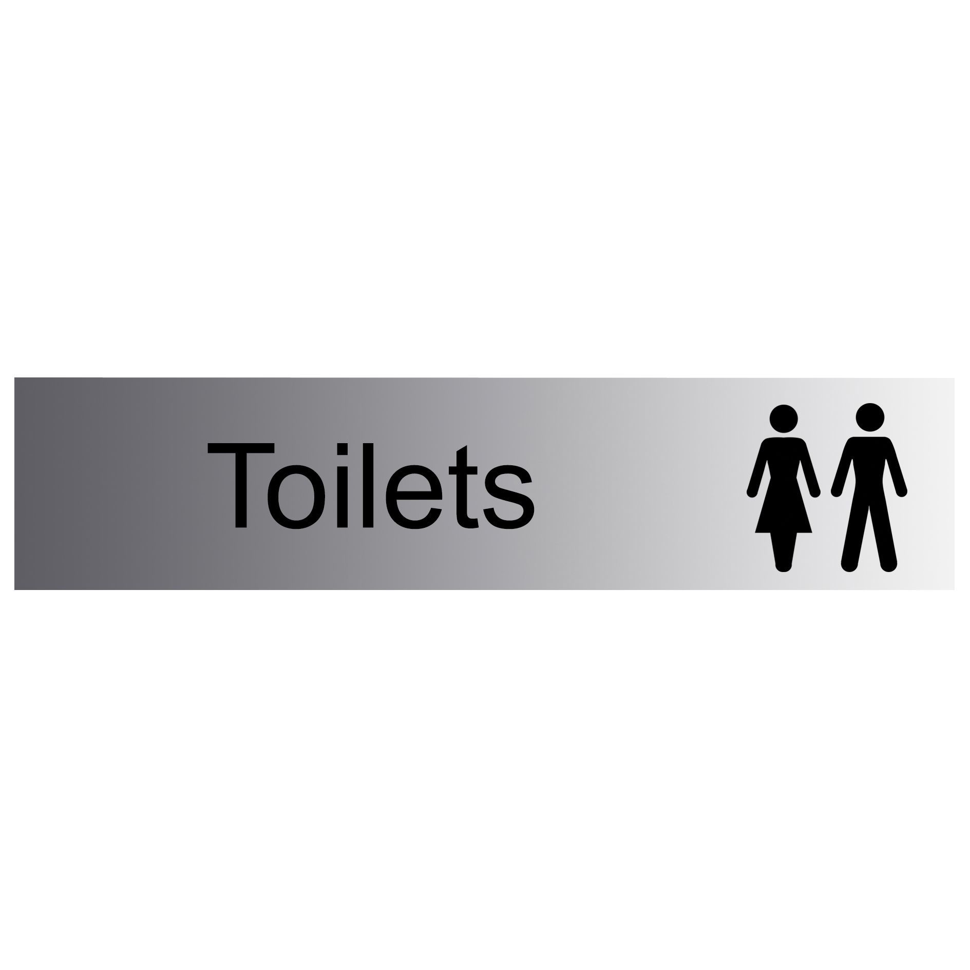 Toilets Self-adhesive labels, (H)50mm (W)225mm | DIY at B&Q