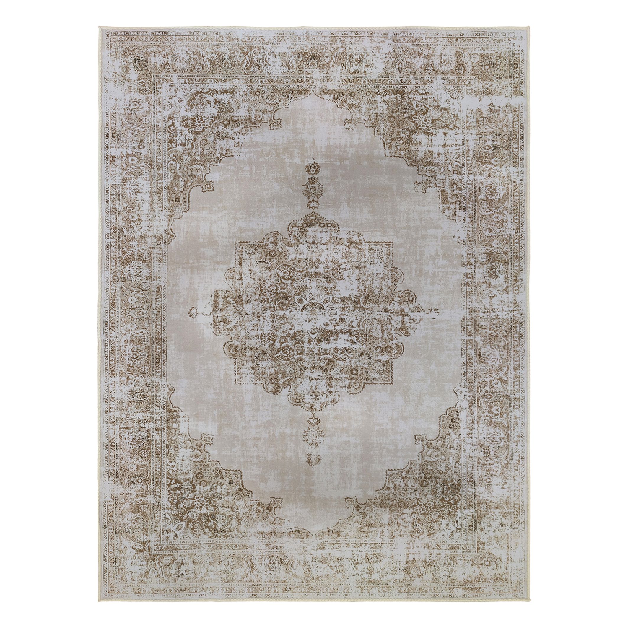 Tokyo Natural Medallion Medium Rug, (L)160cm x (W)120cm