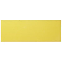 Toldeo Yellow Gloss Striped Ceramic Tile, Pack of 17, (L)400mm (W)150mm