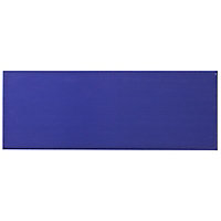 Toledo Blue Gloss Striped Ceramic Wall Tile, Pack of 17, (L)400mm (W)150mm