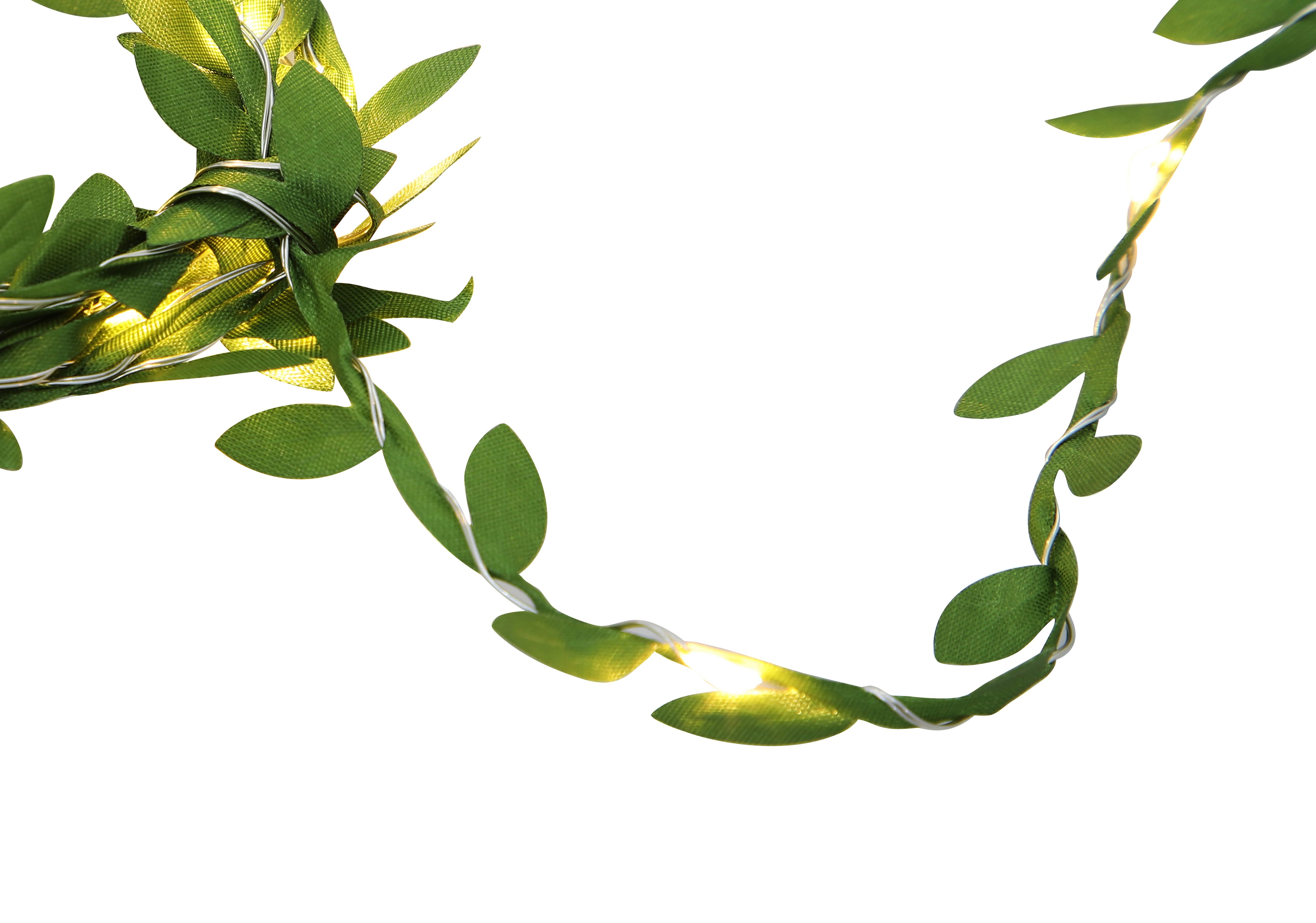 Tollymore Leaf Battery-powered Warm white 20 Integrated LED Outdoor String lights