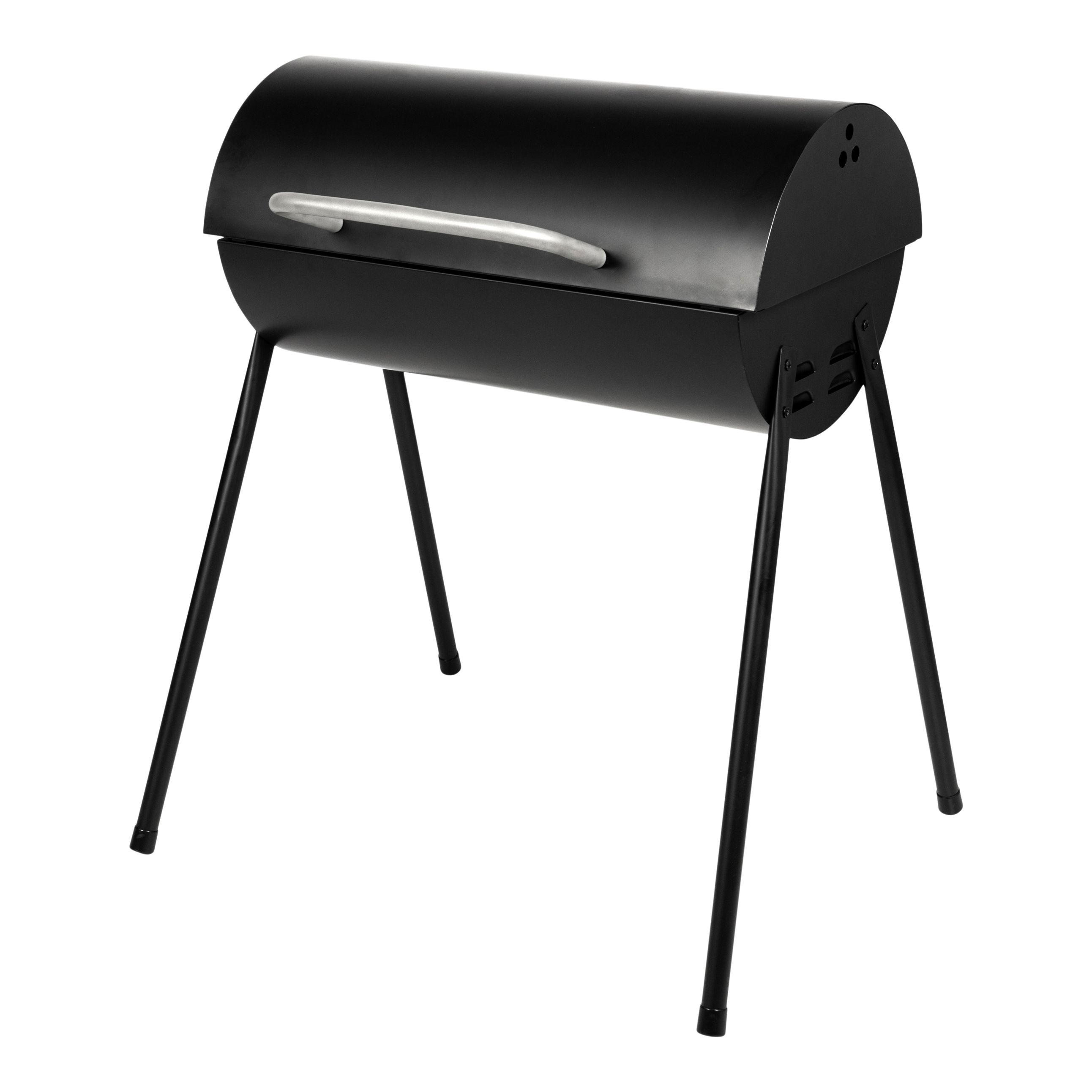 TOM 306039i Black Charcoal Barrel BBQ