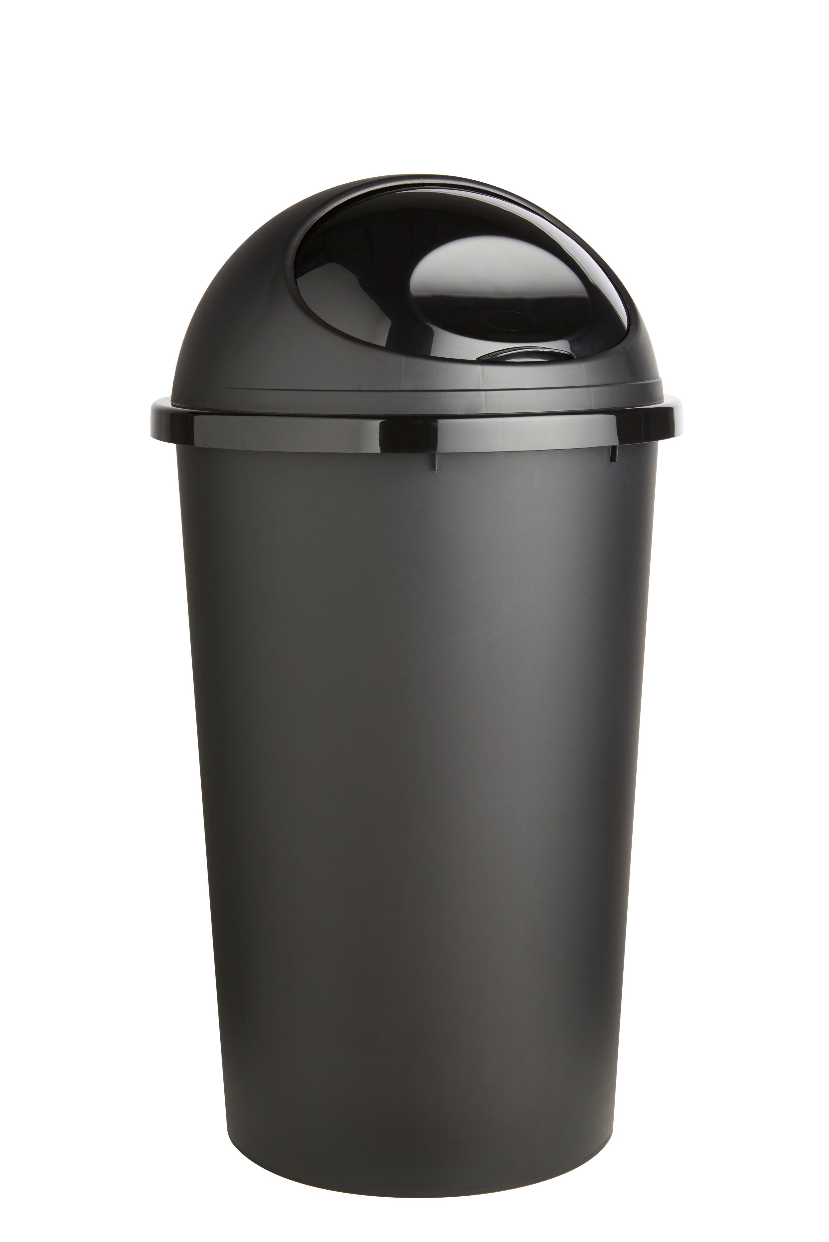 Tontarelli Black Plastic Circular Kitchen bin, 50L DIY at B&Q