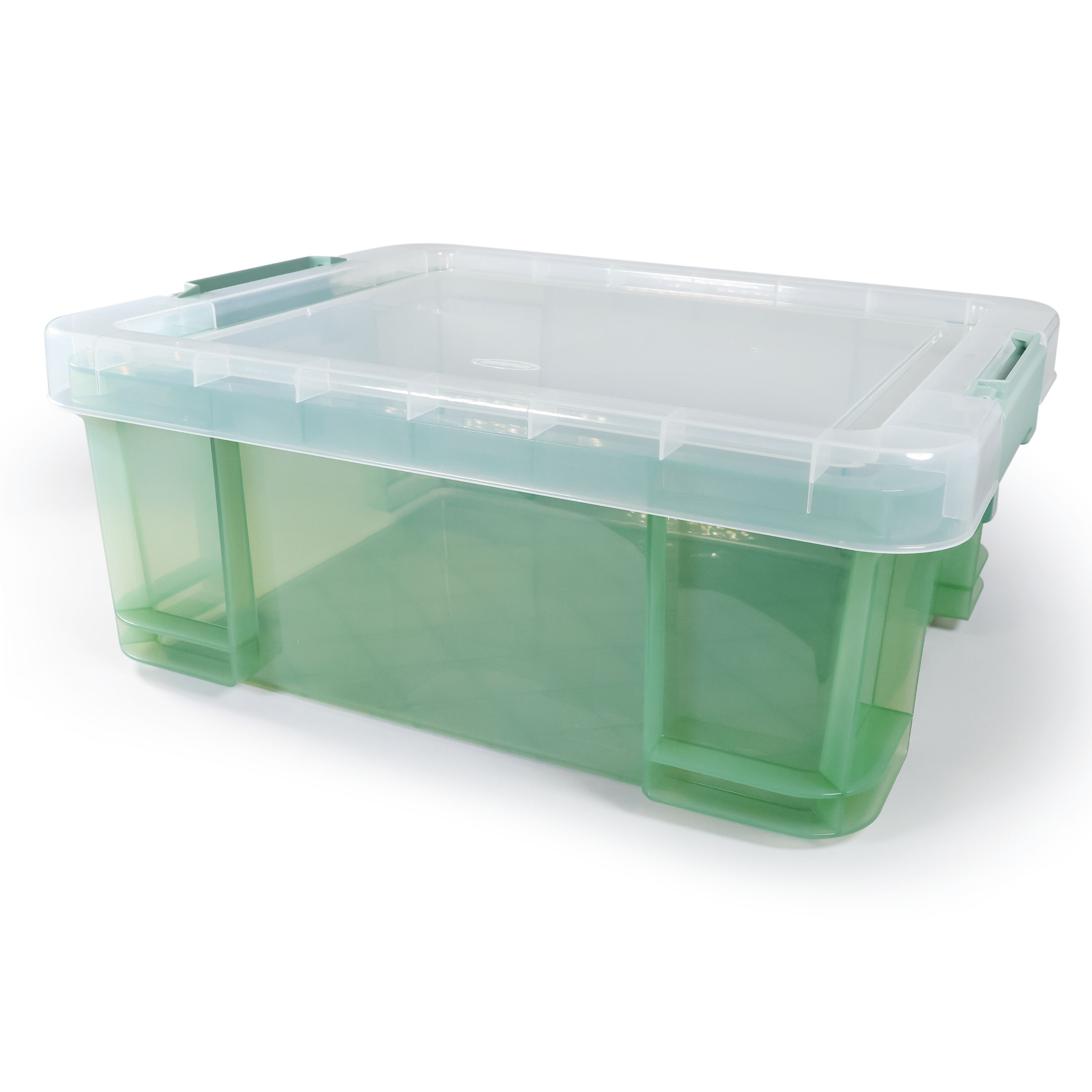 Tontarelli Pro store Heavy duty Sage 18L Medium Plastic Stackable Storage box with Lid