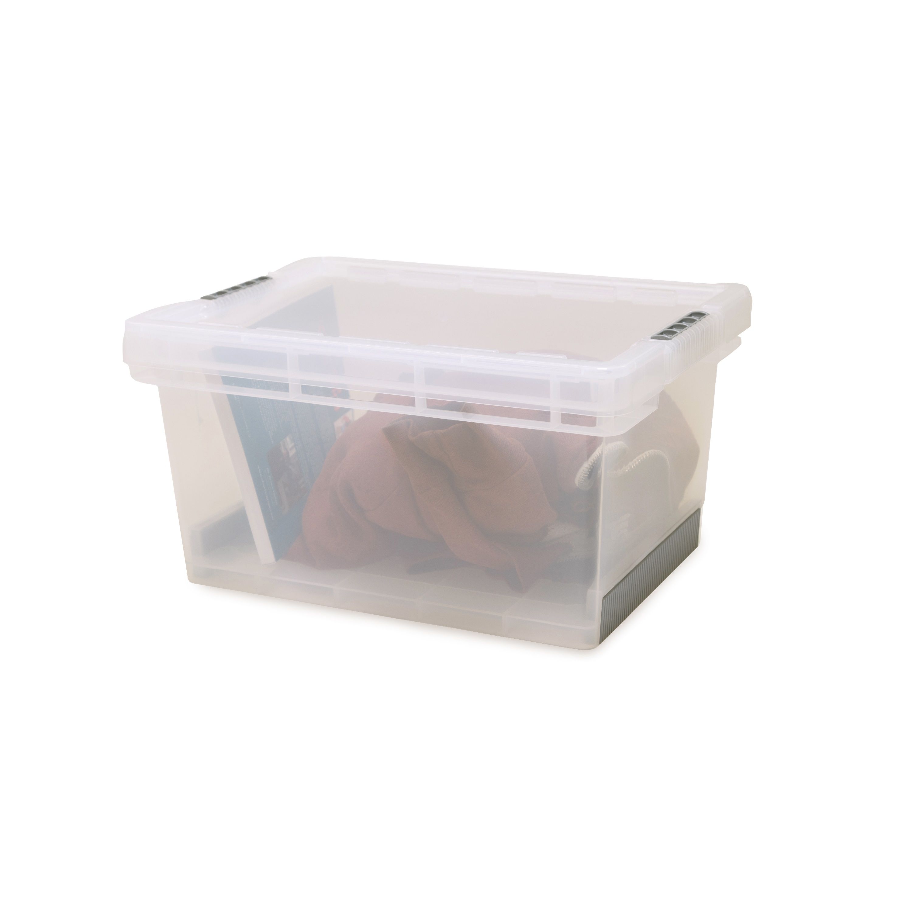 Tontarelli Rhino Heavy duty Clear 6L XS Stackable Storage box with Lid