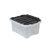 Tontarelli White 4.2L Plastic Stackable Storage box & Integrated lid
