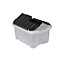 Tontarelli White 4.2L Plastic Stackable Storage box & Integrated lid