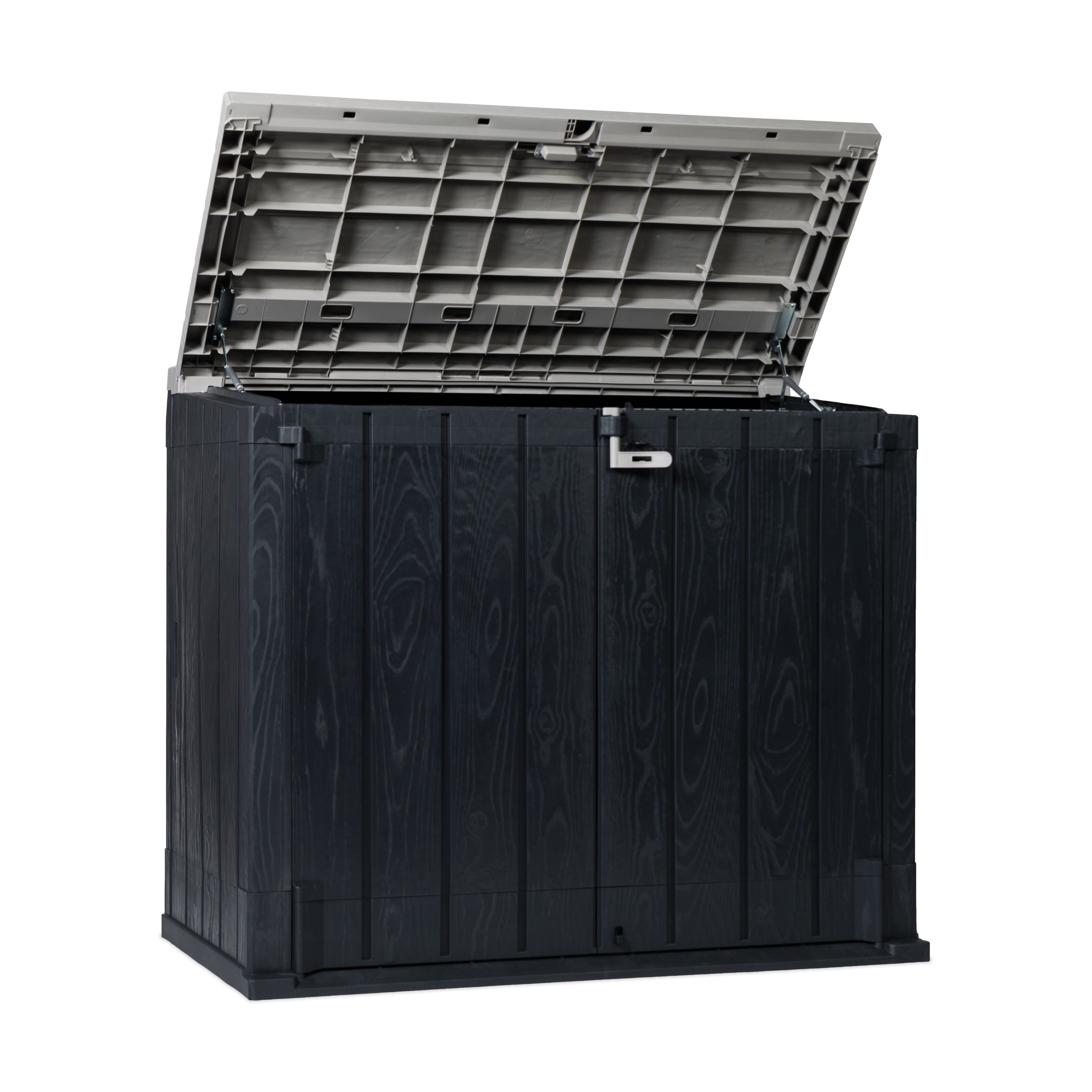 Toomax Stora Way XL Anthracite 1270L Garden storage box (H)1245mm (W)1450mm