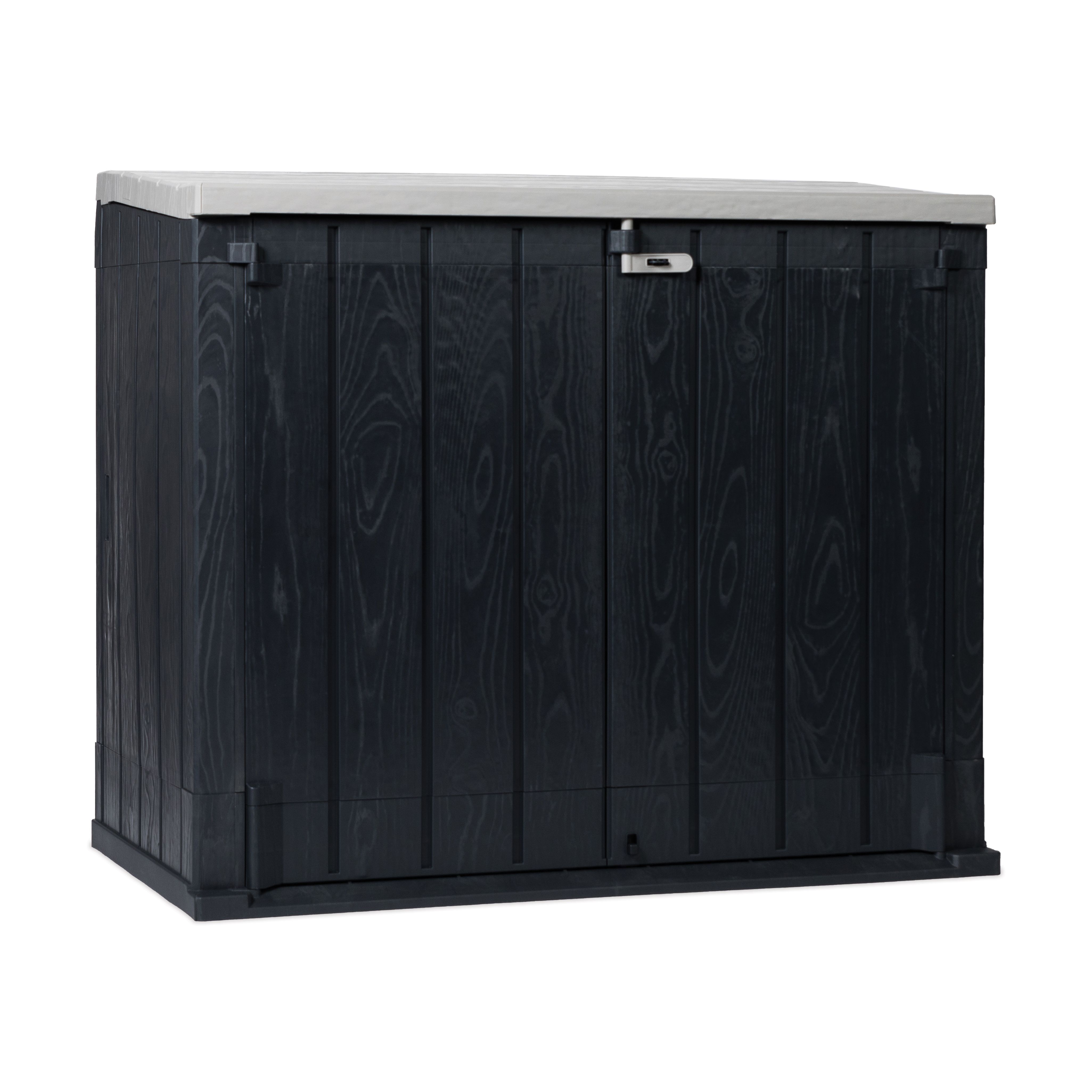 Toomax Stora Way XL Anthracite 1270L Garden storage box | DIY at B&Q