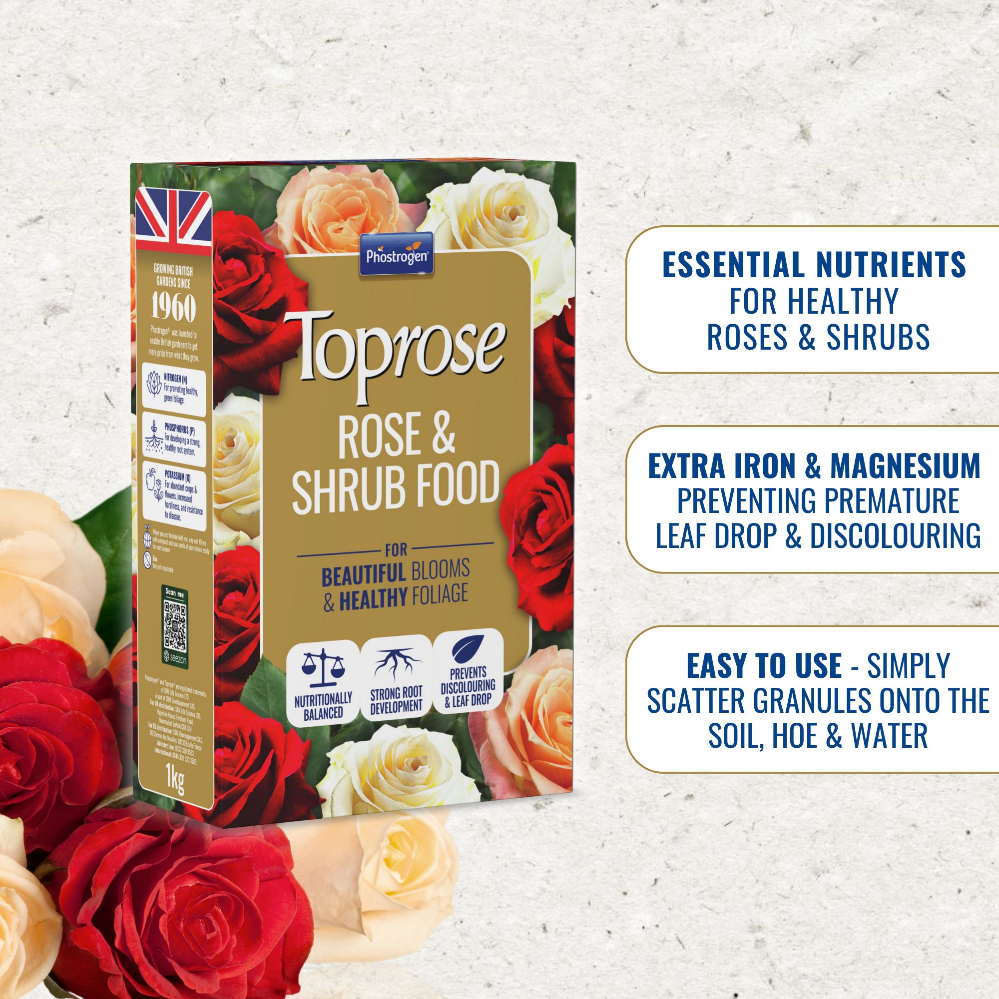 Toprose Rose & shrub Plant feed 1kg