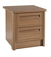 Torino Walnut effect 2 Drawer Chest of drawers (H)510mm (W)488mm (D)488mm