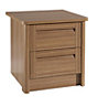 Torino Walnut effect 2 Drawer Chest of drawers (H)510mm (W)488mm (D)488mm