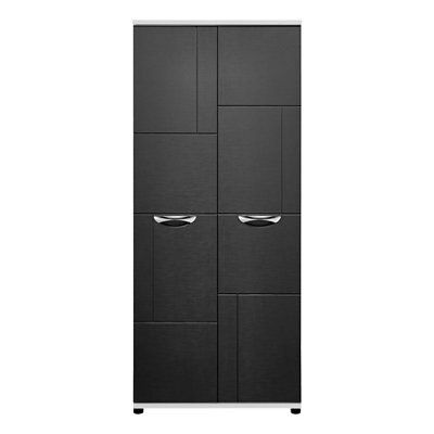 Torus Black oak effect Double Wardrobe (H)1879mm (W)804mm (D)525mm