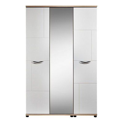 Torus White oak effect Triple Wardrobe (H)1879mm (W)1204mm (D)525mm