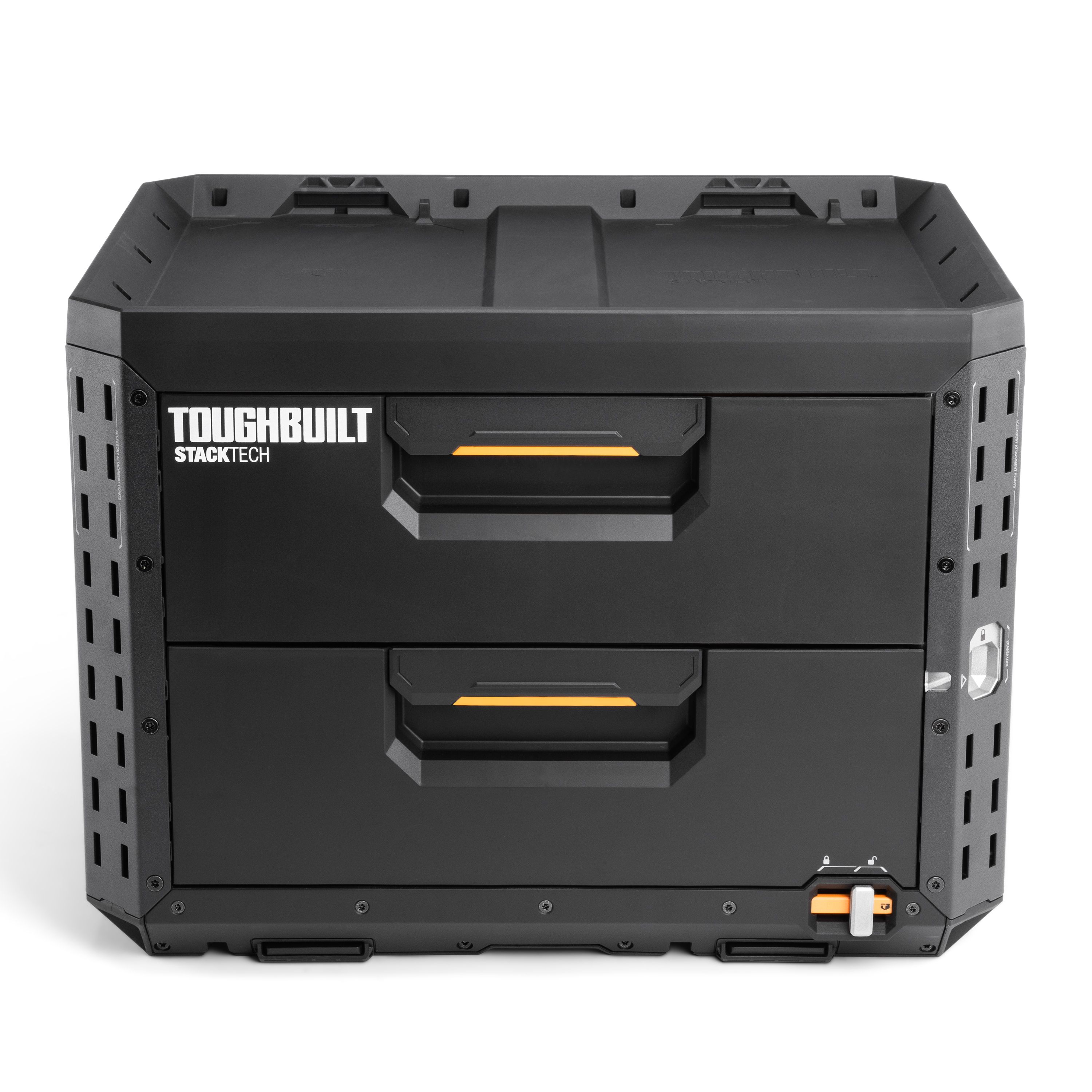Toughbuilt StackTech Black 16in 2 Drawer system chest