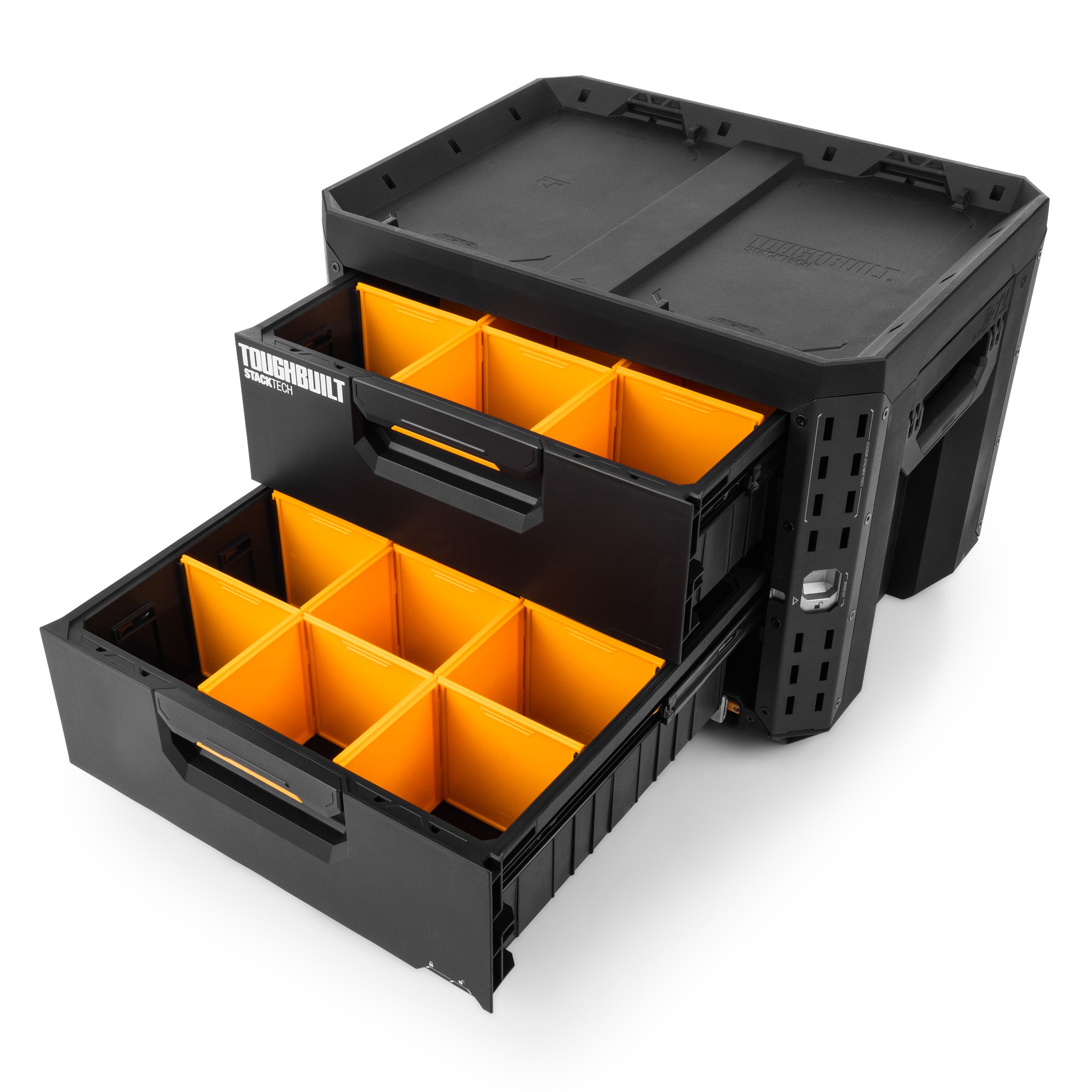 Toughbuilt StackTech Black 16in 2 Drawer system chest