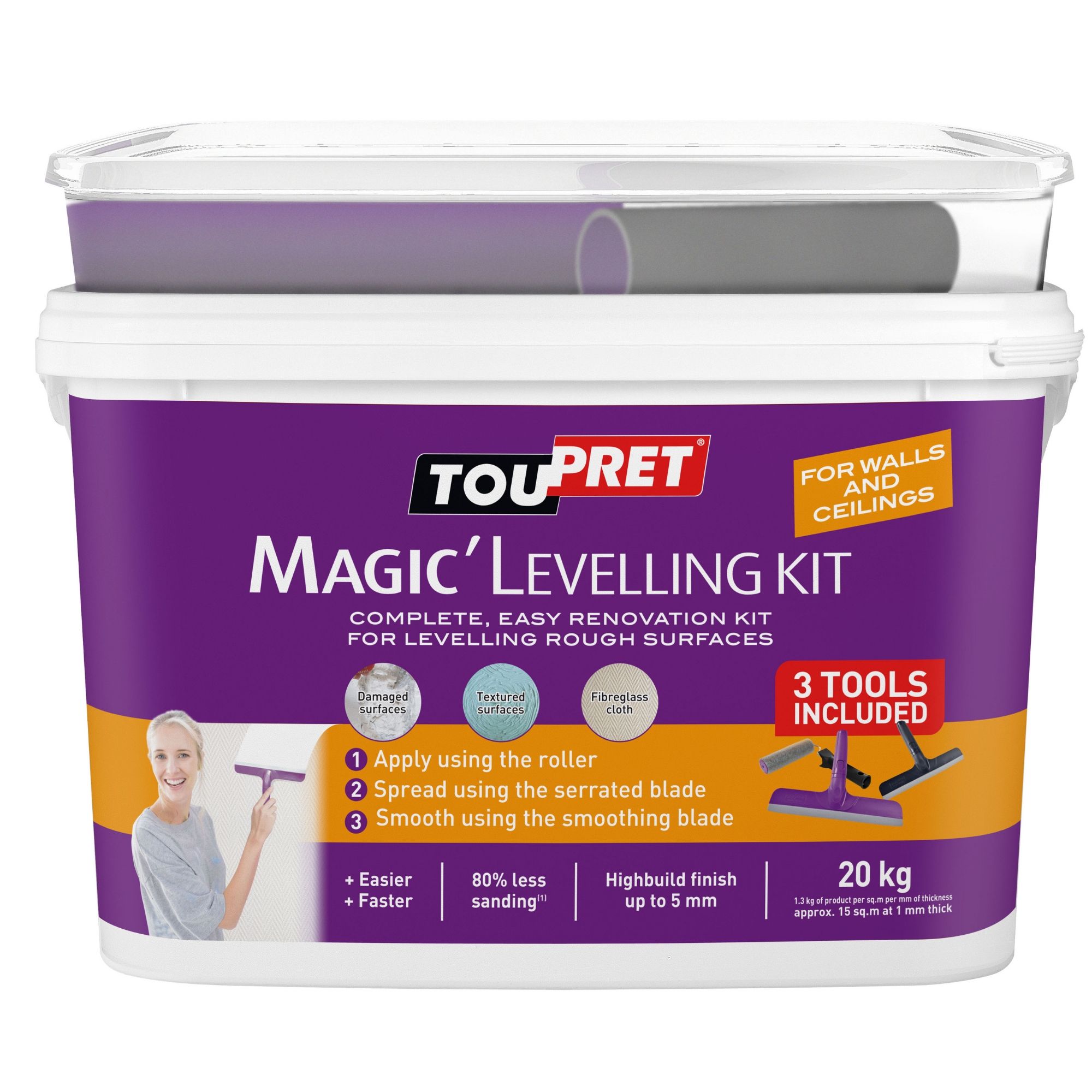 Toupret Plasterer's kit, 20kg £46 at B&Q