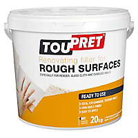 Toupret Rough surface Ready mixed Finishing plaster, 20kg Tub