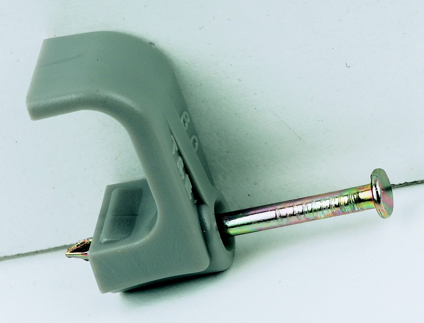 Tower Grey Cable clips, Pack of 100 DIY at B&Q