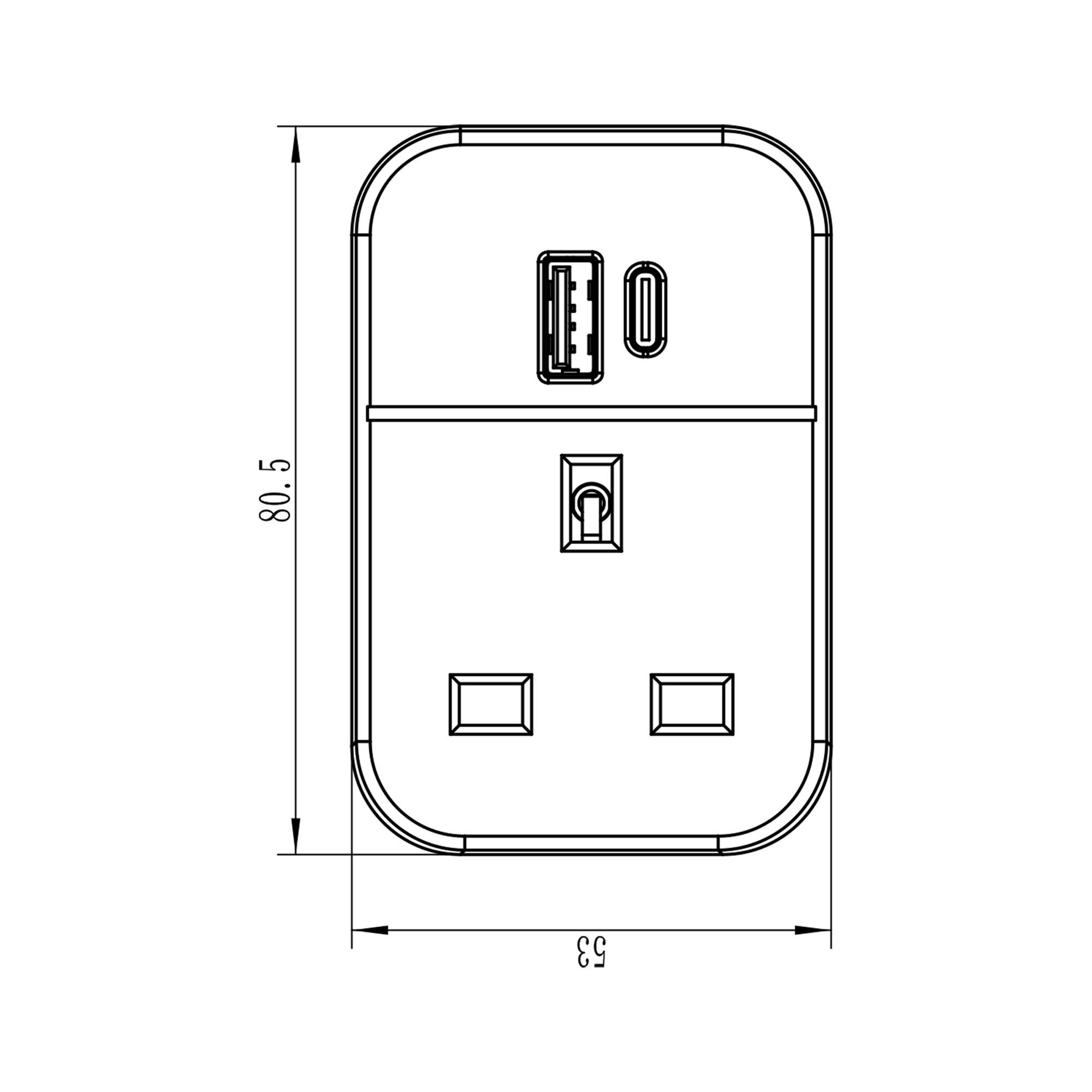 Tower Power Delivery 3A USB adaptor plug