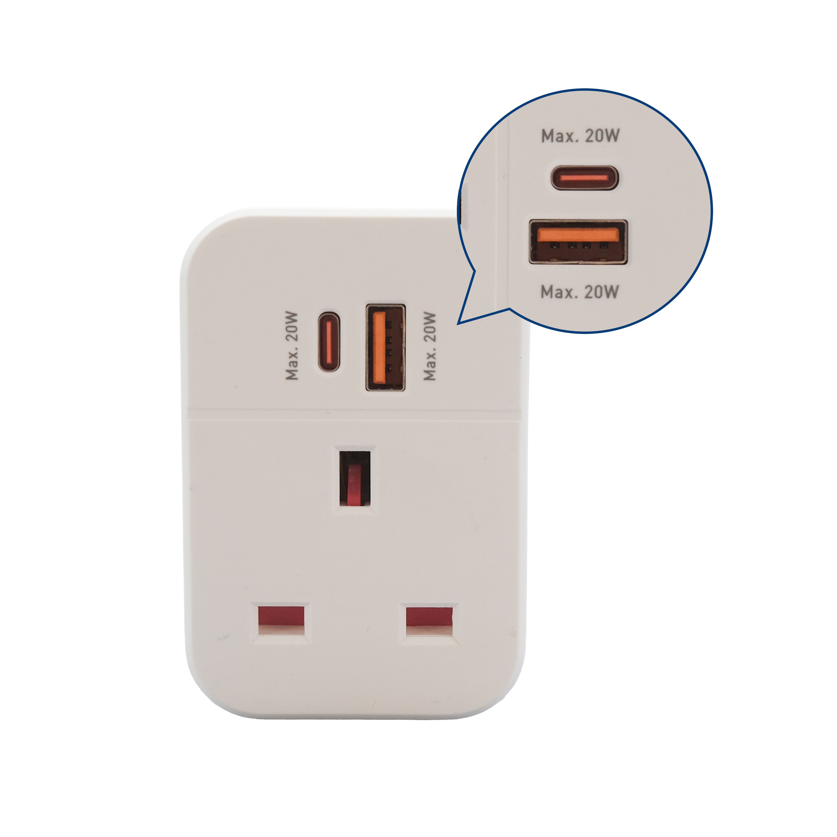 Tower Power Delivery 3A USB adaptor plug