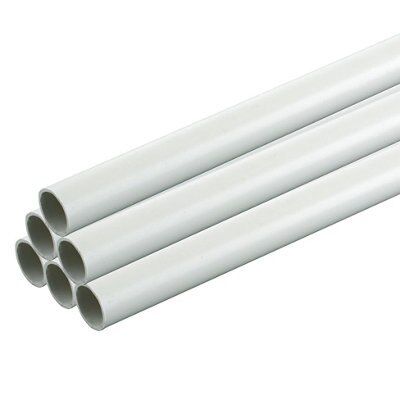 Tower White Conduit length (L)2m (Dia)20mm