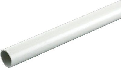 Tower White Conduit length (L)2m (Dia)25mm