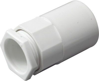 Tower White Trunking adaptor, Pack of 2