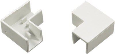 Tower White Trunking angle, Pack of 2