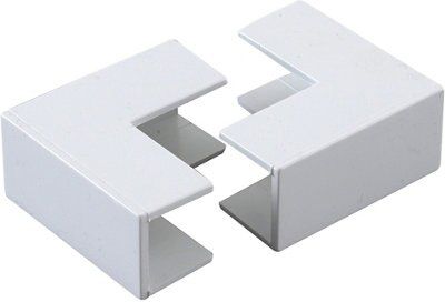 Tower White Trunking angle, Pack of 2