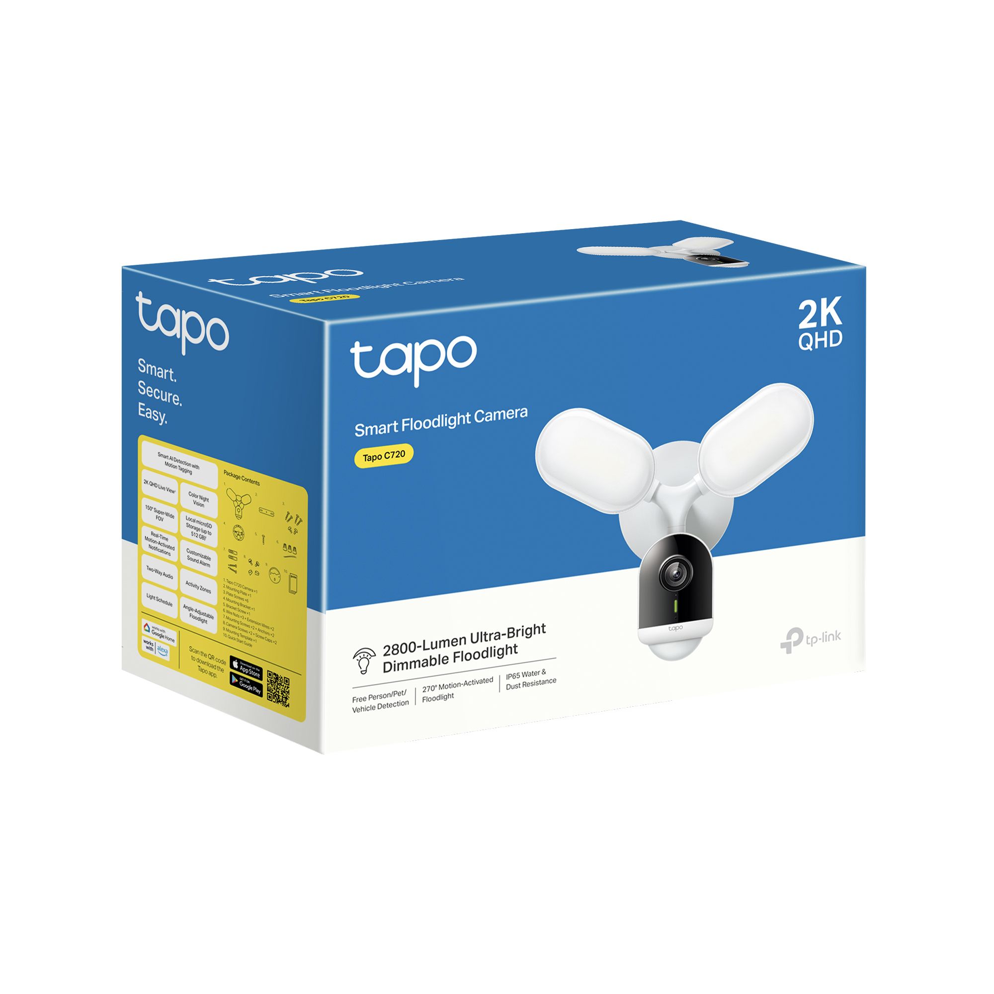 TP-Link 2K Smart White Floodlight camera