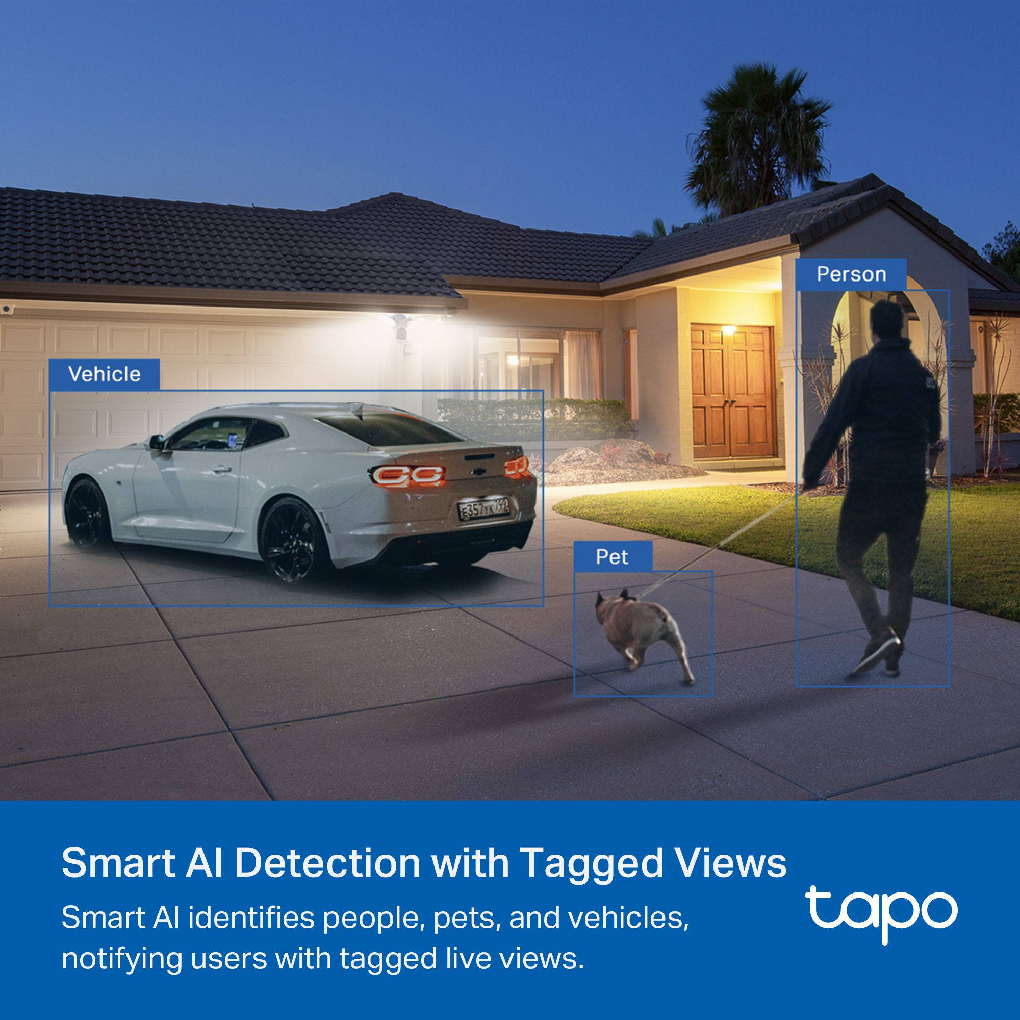 TP-Link 2K Smart White Floodlight camera