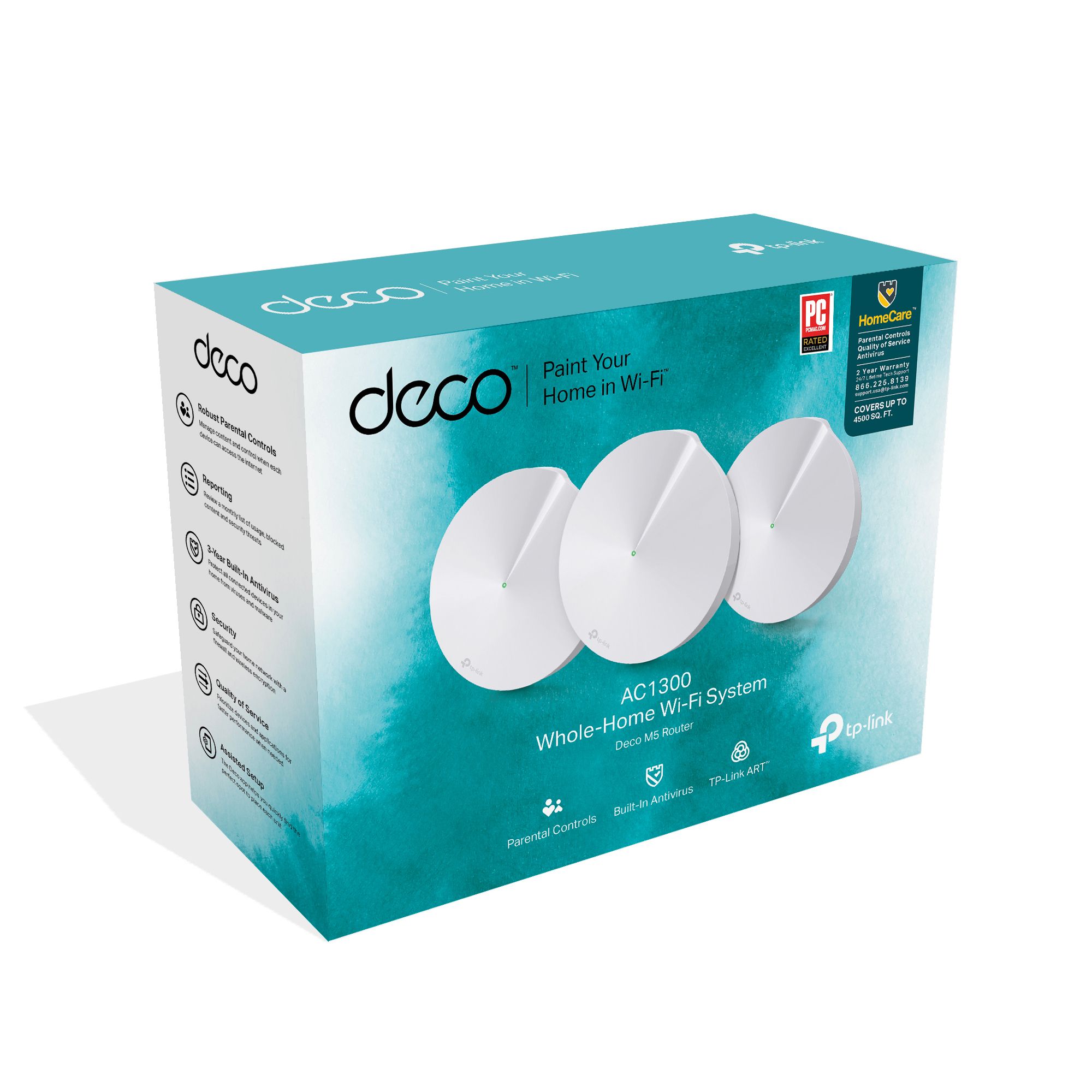 TP Link Deco M5 Whole home WiFi system, Set of 3