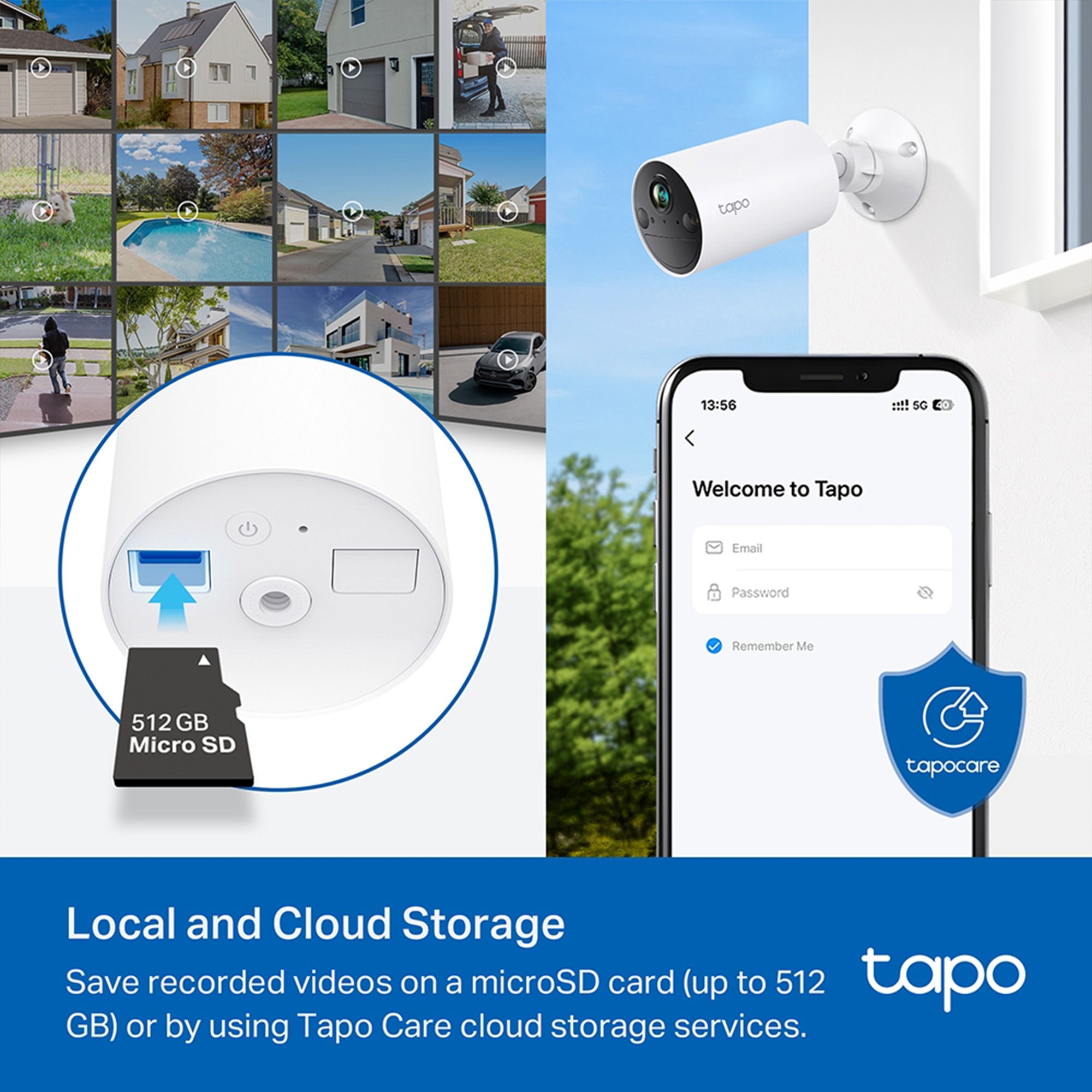 TP-Link Security Camera Tapo C410 Battery-powered All-in-one security system, White