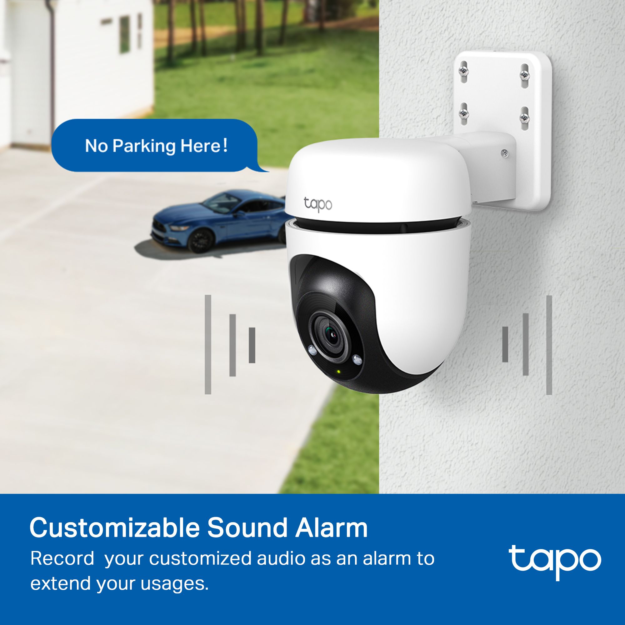 TP-Link Security Camera Tapo C500 Mains-powered All-in-one security system, White